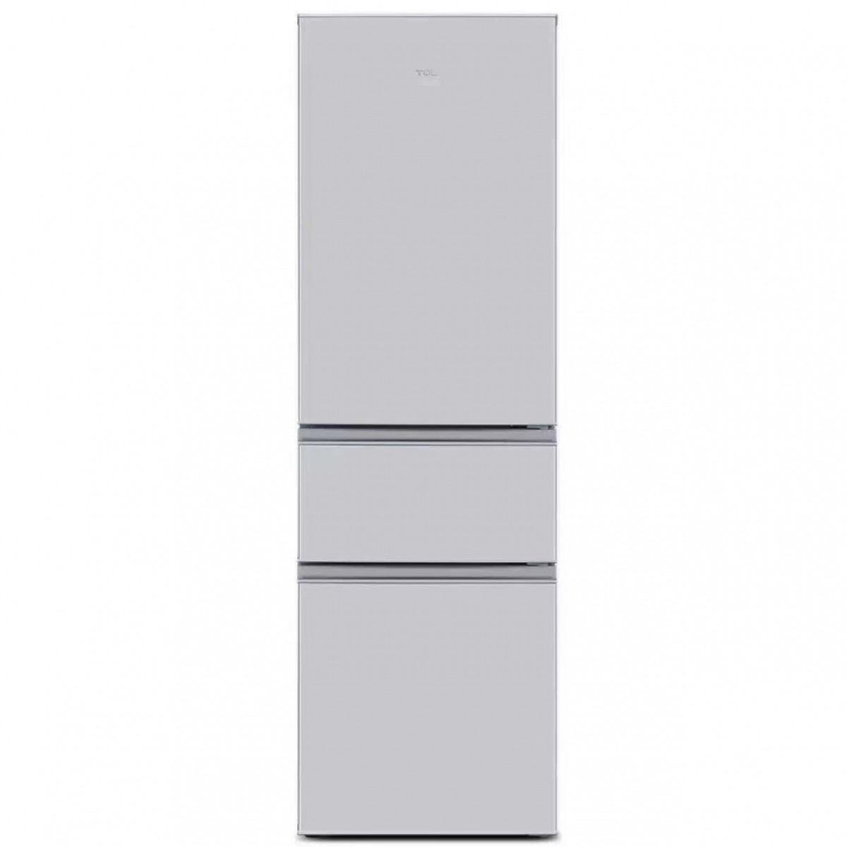 TCL 215升三门  直冷微霜 节能静音 中门软冷冻 即切即用 BCD-215TC 闪白银（新）