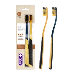 舒客多维炭金炫洁牙刷2支特惠装