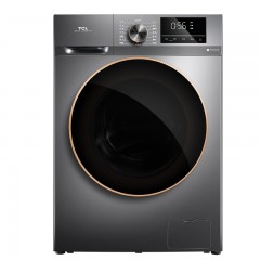 TCL 10公斤 变频全自动滚筒洗衣机 真丝柔洗 热力除菌空气洗 带烘干 G100F12-HD 星曜灰