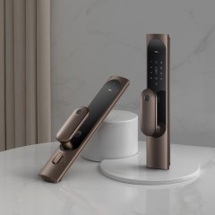 TCL指纹锁智能锁家用防盗门锁密码锁推拉式全自动指纹锁C级锁芯未关门提醒自动反锁K6C 【旗舰款K6C】纳米银抗菌+全自动