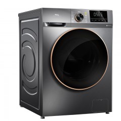 TCL 10公斤 变频全自动滚筒洗衣机 真丝柔洗 热力除菌空气洗 带烘干 G100F12-HD 星曜灰