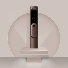 TCL指纹锁智能锁家用防盗门锁密码锁推拉式全自动指纹锁C级锁芯未关门提醒自动反锁K6C 【旗舰款K6C】纳米银抗菌+全自动