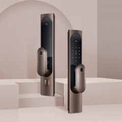 TCL指纹锁智能锁家用防盗门锁密码锁推拉式全自动指纹锁C级锁芯未关门提醒自动反锁K6C 【旗舰款K6C】纳米银抗菌+全自动