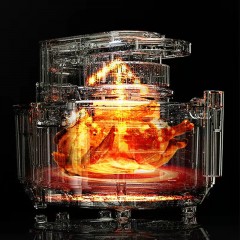 格卡诺可视空气炸锅GKN-KQZG-7（深空灰）